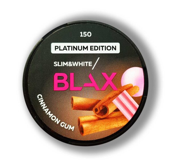 Снюс блакс, BLAX Platinum Вкус - жвачка с корицей